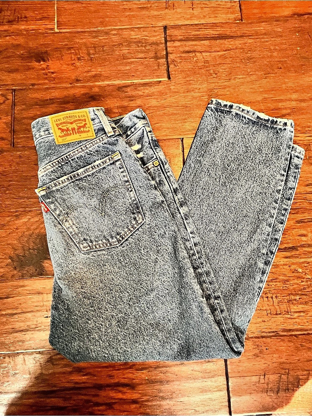 Levi's 501 Original Cropped Jeans Blue Waist 28 Length 26 style code : PC9-36200